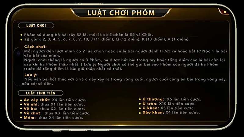 Phỏm Go88: Siêu phẩm game bài thú vị cho bet thủ 3 Luật lệ chơi game mà anh em cần phải nắm rõ